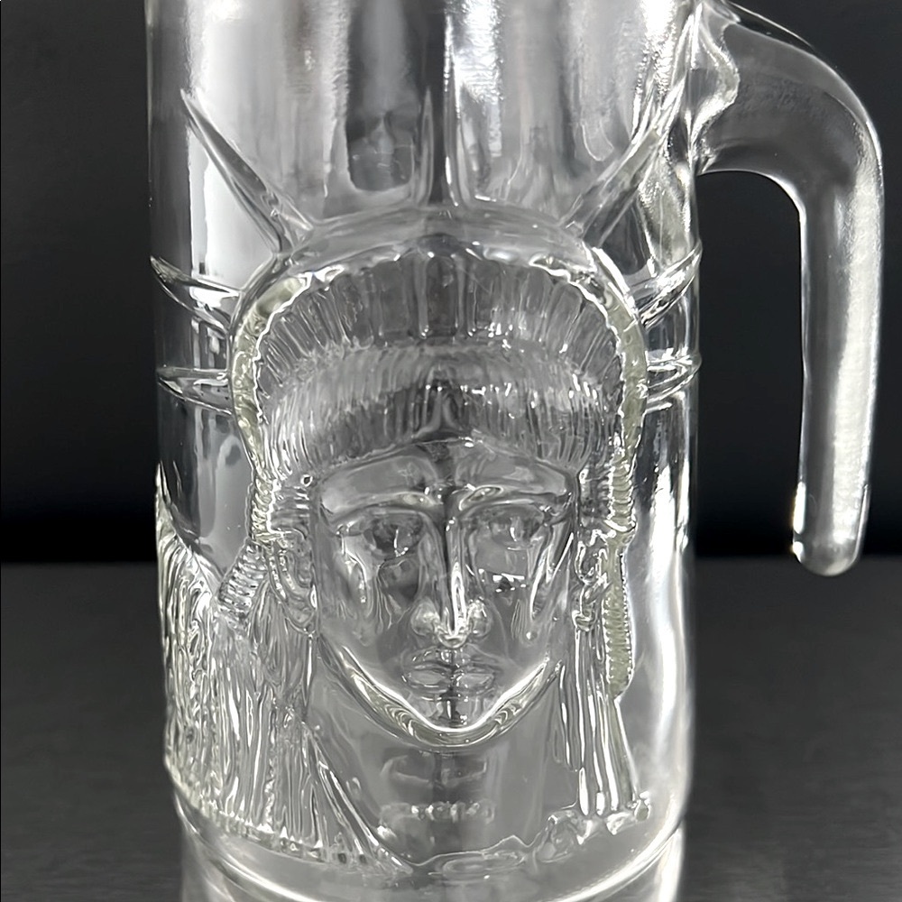 Vintage Anchor Glass Statue of Liberty Centennial 1886-1986 Glass Mug/Stein - Picture 5 of 10